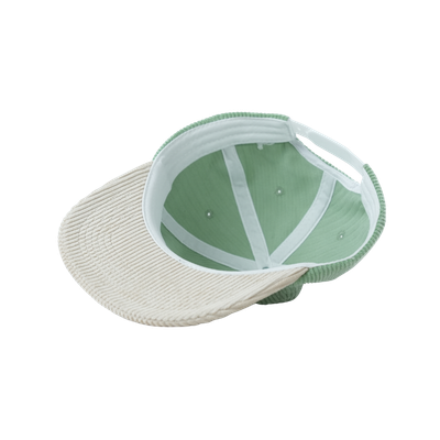 Salty costal lime green corduroy hat