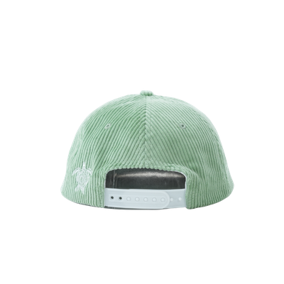 Salty costal lime green corduroy hat