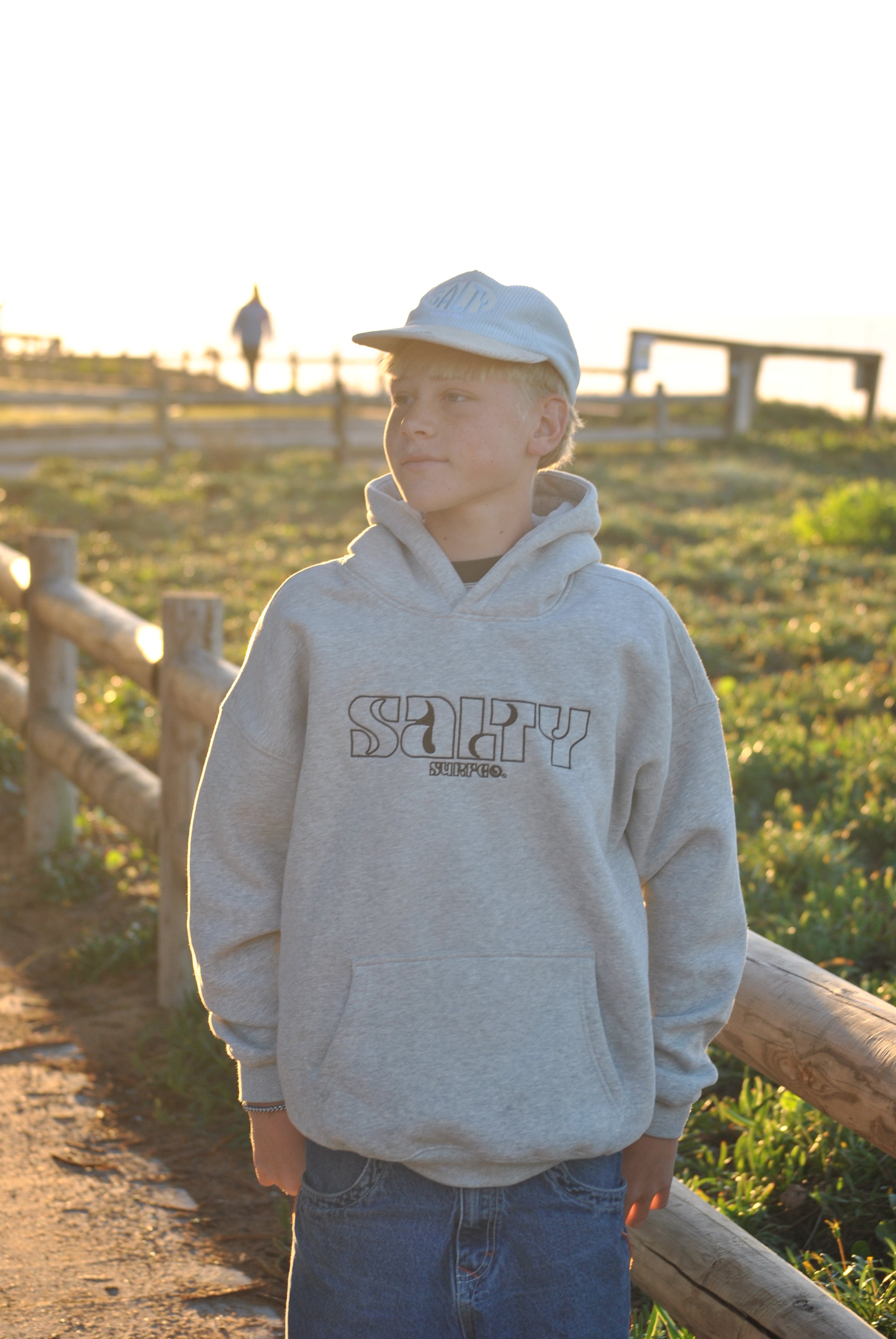 Saltysurf Co. Coastal Turtle Hoodie {grey}
