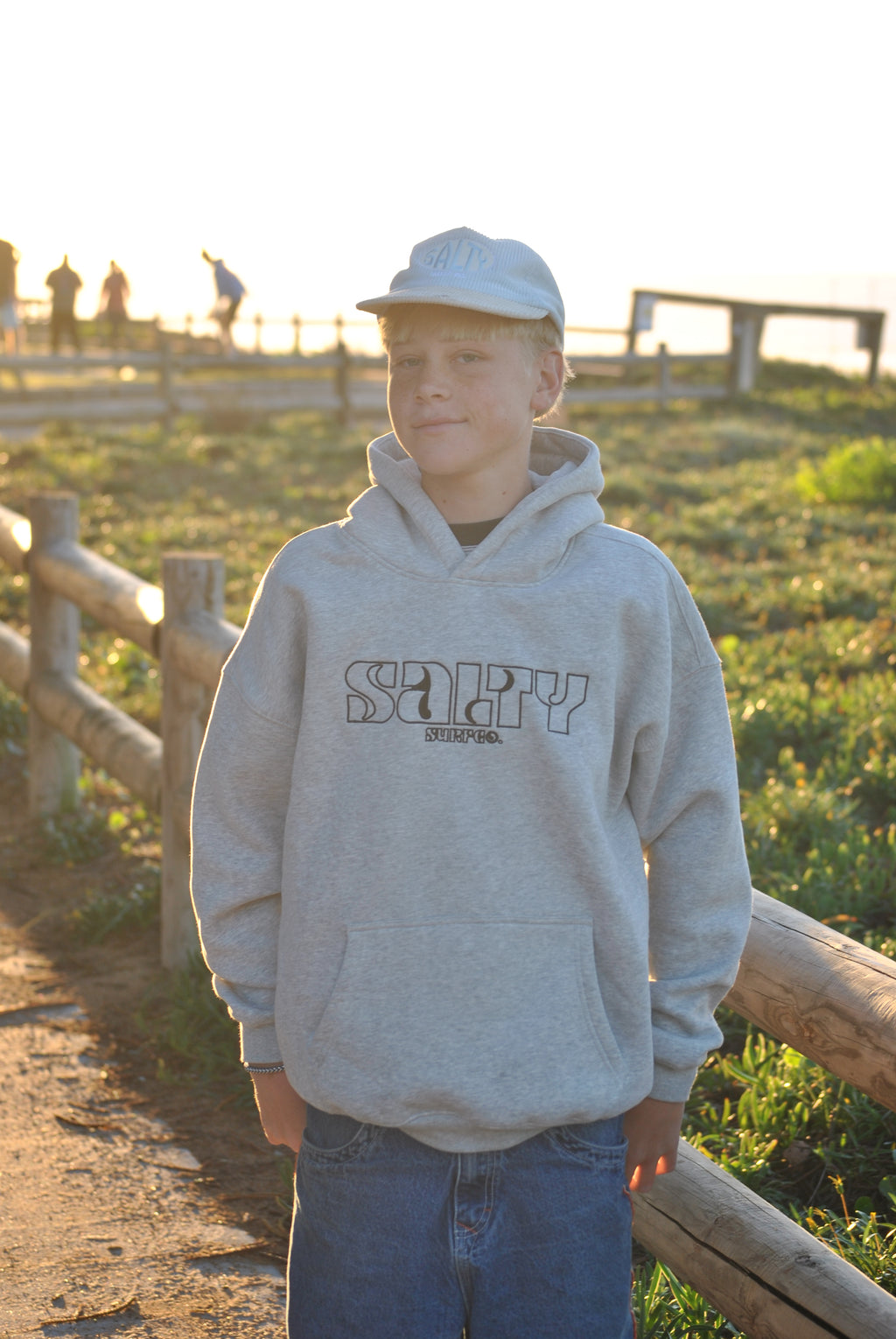 Saltysurf Co. Coastal Turtle Hoodie {grey}