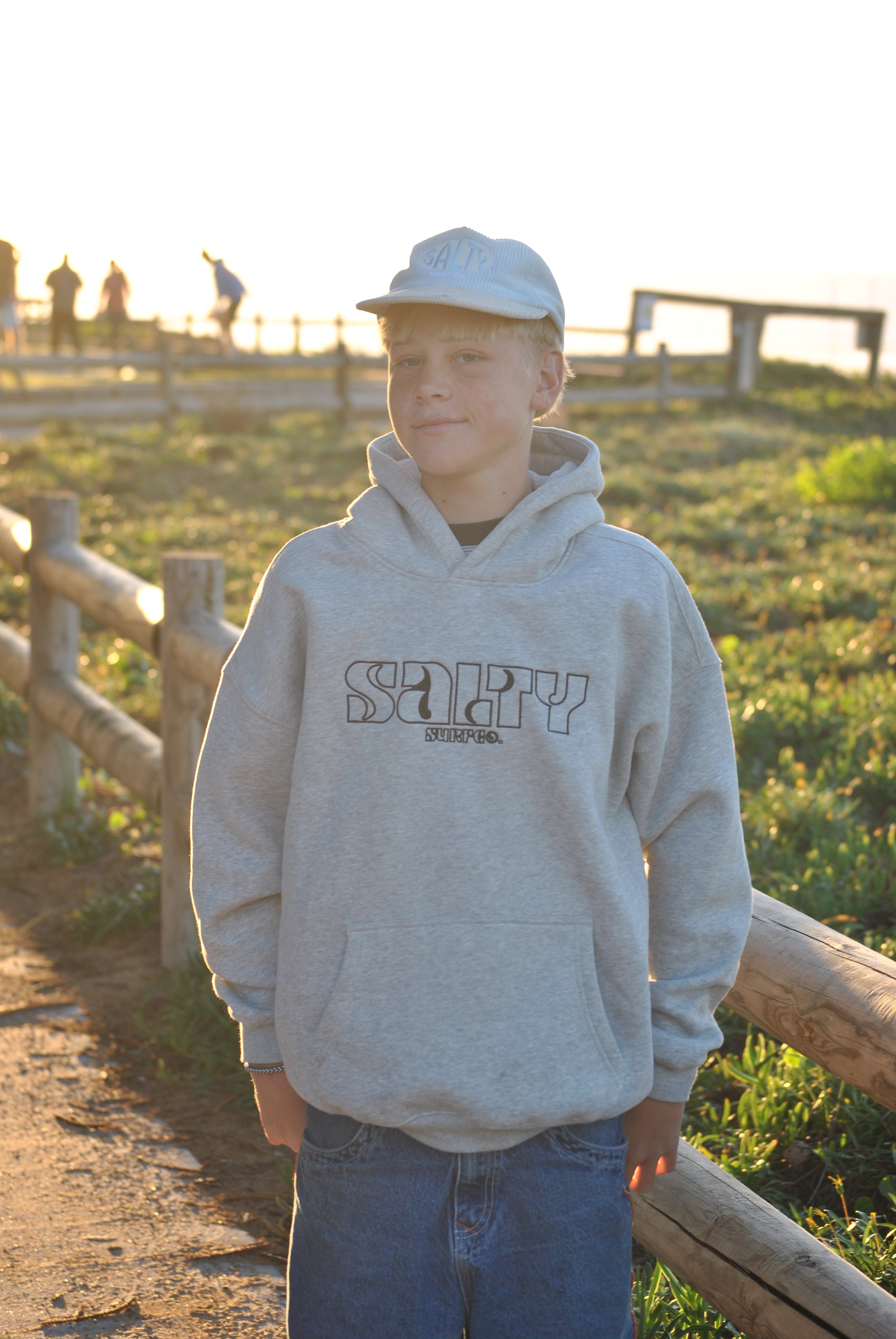 Saltysurf Co. Coastal Turtle Hoodie {grey}