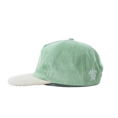 Salty costal lime green corduroy hat